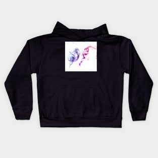 Unique and organic Smoke art conch shell Kids Hoodie